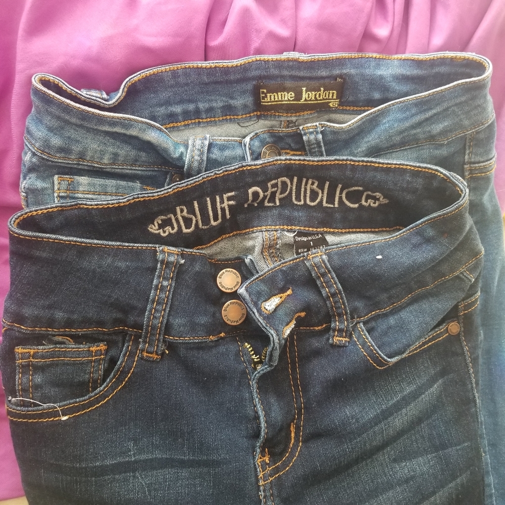 Lot of 2 Juniors Size 1 Skinny Jeans